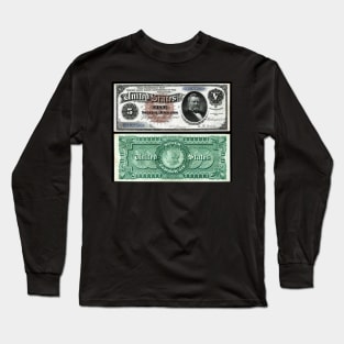 1886 $5 Dollar Silver Certificate Long Sleeve T-Shirt